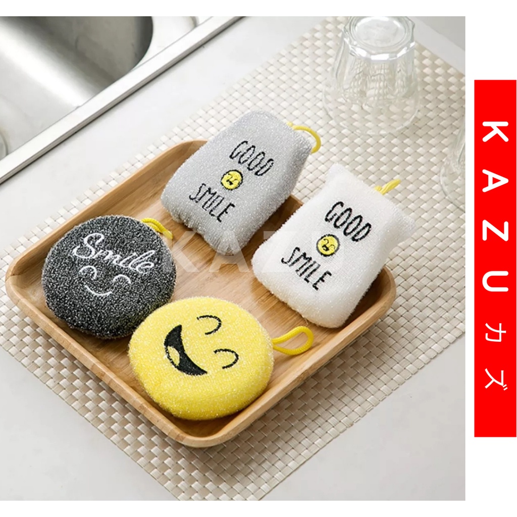 KAZU KHL244 Spons Cuci Piring Karakter Kitchen Sponge Spon Motif Lucu