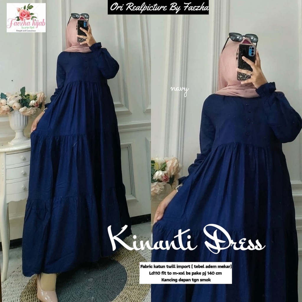 KINANTI DRESS MAXY BY FAEZHA BAHAN KATUN TWILL