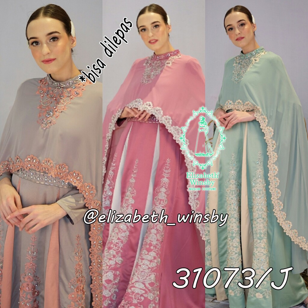 [Gamis Slayer] Elizabeth Winsby Sayap Fashion Muslim Gamis Wanita Baju Pesta Muslimah