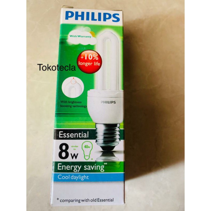 LAMPU ESSENTIALS PHILIPS 8 WATT