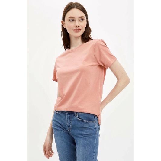 BLOOMANIA Peach &amp; Salem Kaos Polos COTTON COMBED || SIZE S-XXL