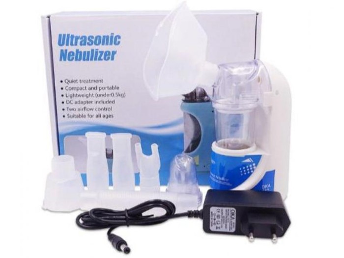 Nebulizer Omicron MESH Portable Ultrasonic Alat Bantu Uap Pernafasan