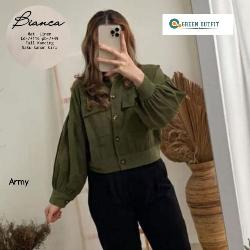 Nana Bianca Outer/jaket/Jacket croptop Polos Terbaru lengan panjang wanita Hijab Jilbab Style Korean