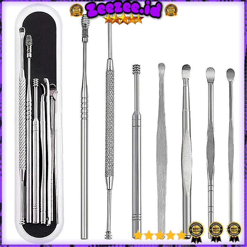 Pembersih Telinga Korek Kuping Ear Wax Picker 7 PCS - JC7