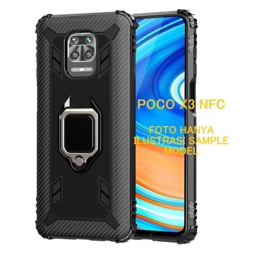 POCO X3 PRO SOFT CASE CARBON RING HOLDER