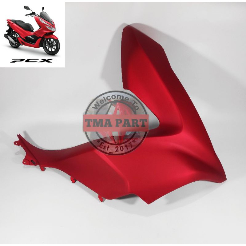 Cover Right Front Side R Cowl Kap Samping Sayap Pcx 150 Lokal K97 Bagian Kanan Merah Doff Dof Dop