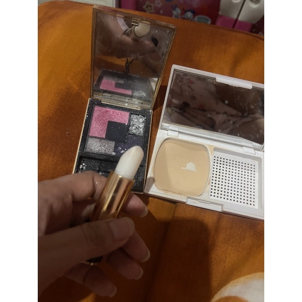 Preloved eyeshadow ysl ran lipbam lancome dan parfum