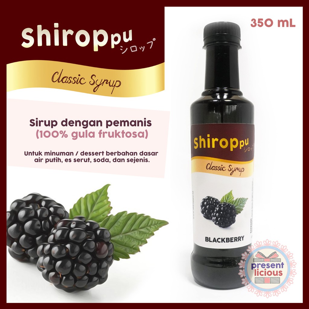 

Blackberry | Shiroppu Classic Syrup 350 mL | Sirup Manis