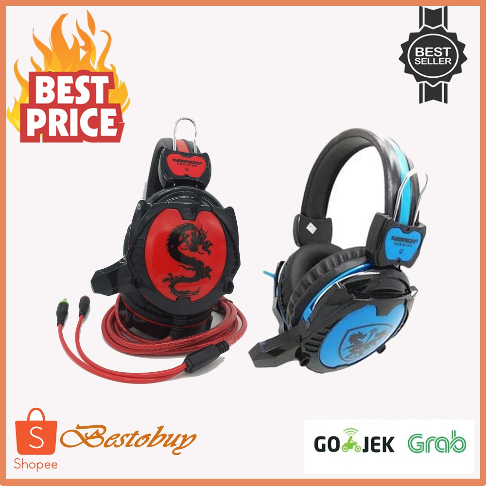  Headset  Gaming Keenion KOS 9199 Warnet  Choice Shopee 