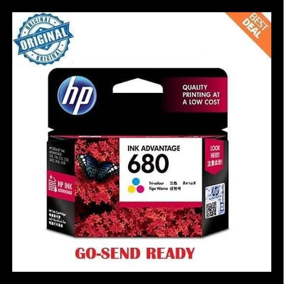 

BAYAR DI TEMPAT (COD) HP 680 ORIGINAL INK COLOUR / WARNA PRINTER 2135 3635 3835 4675 1115 KODE 845