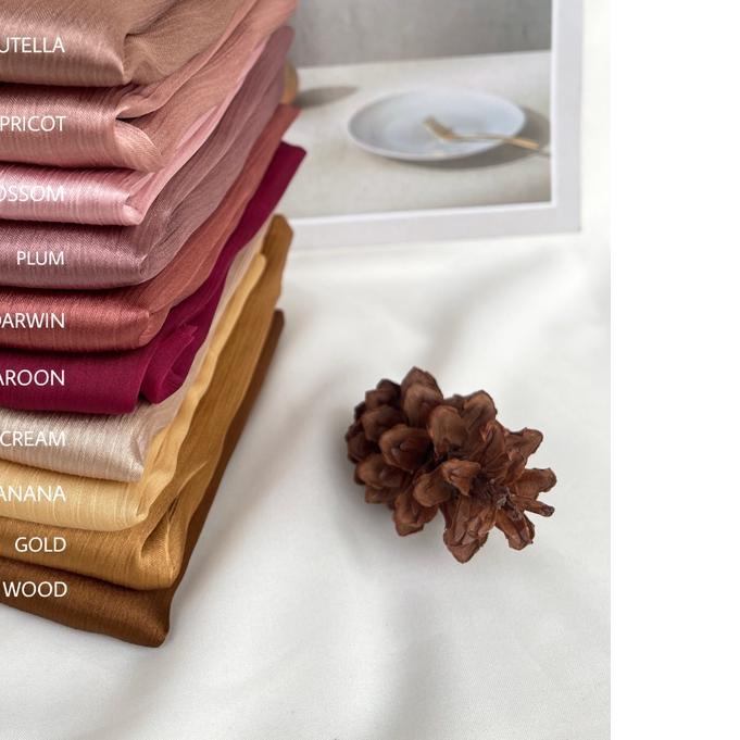 Pashmina Credenza Silk Premium Laser Cut / Pashmina Malay Satin Crinkle Silk Premium LC