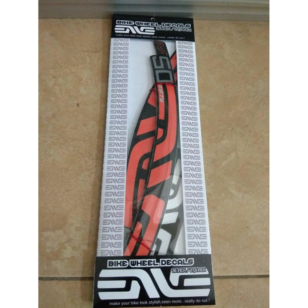 FADA -  STIKER VELG ENVE ATAU DECAL VELG ENVE ATAU DECAL RIMS ENVE ORANGE