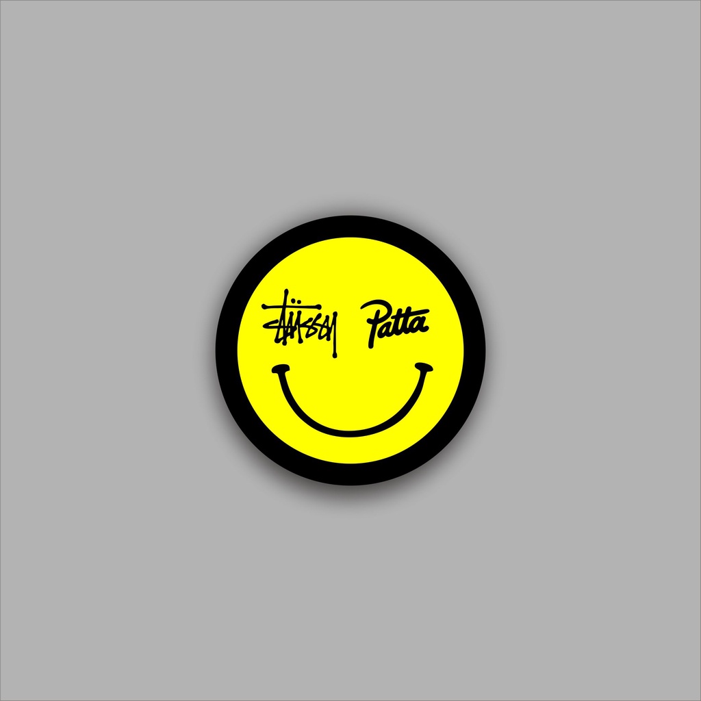 

Stussy Patta Smile stiker brand Sticker graftac anti air