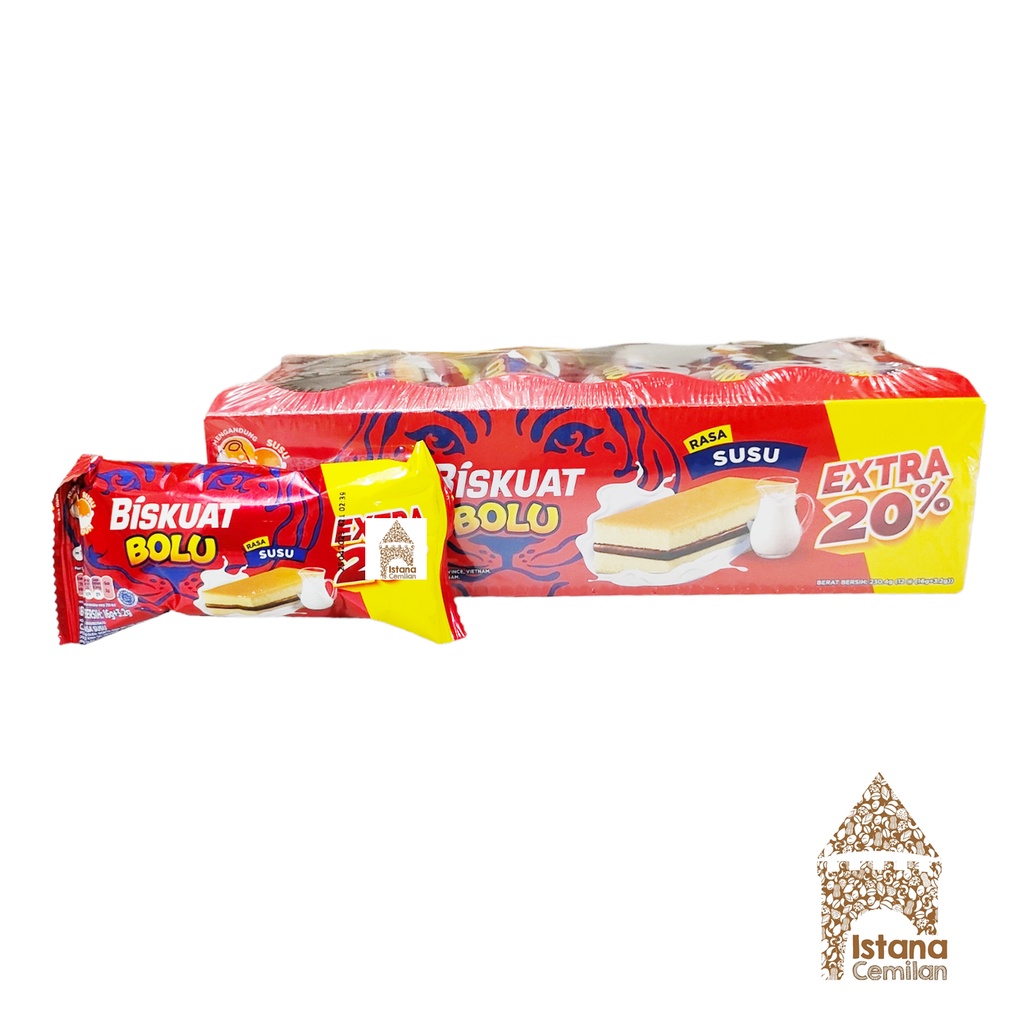 Biskuat BOLU Rasa Susu / Cokelat PACK (isi 12 pcs)