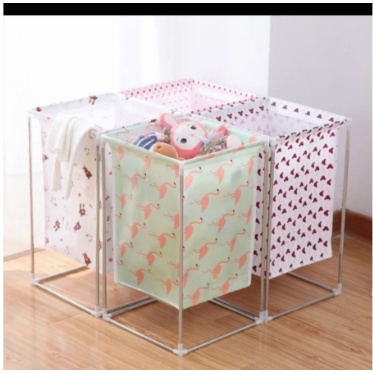 KERANJANG LAUNDRY BAJU KOTOR PERSEGI KOTAK SERBAGUNA