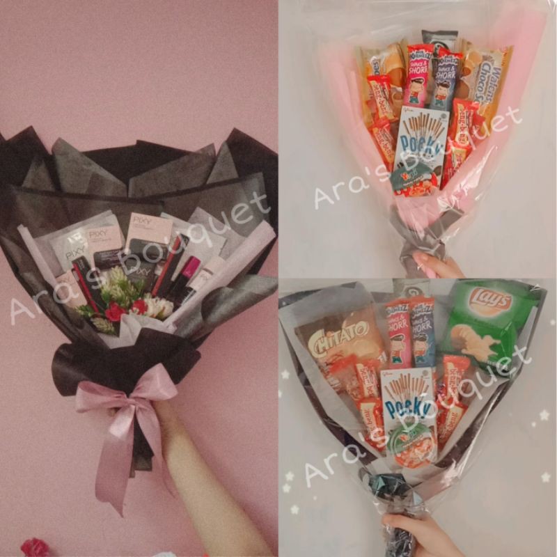 Buket Bunga Snack Make up Skincare