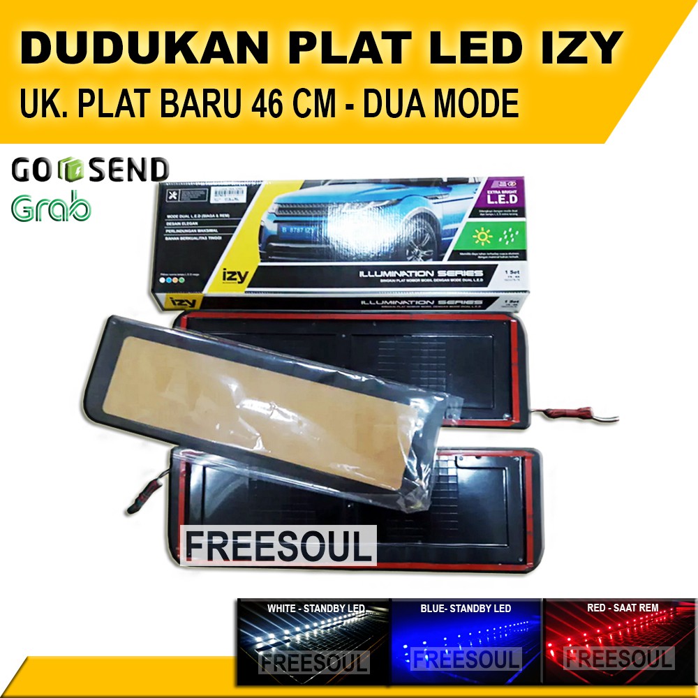 Dudukan Plat Nomor Mobil IZY - Cover Plat Nomor Universal 46 CM