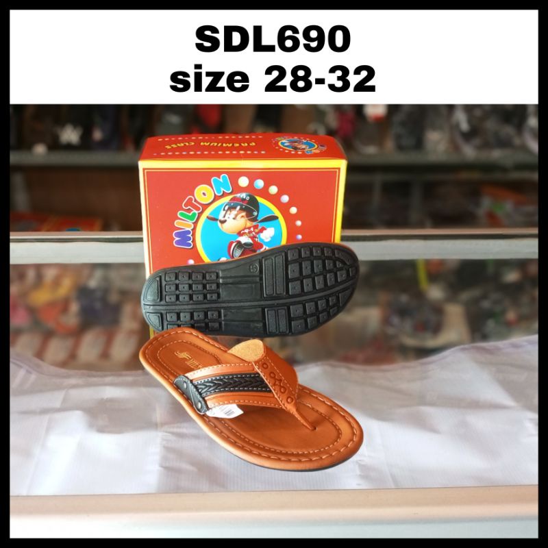 Sandal Milton Anak Cowok Japit / Sendal Kalep Milton Slop Japit Anak Putra / Milton 28-32 SDL690 SDL