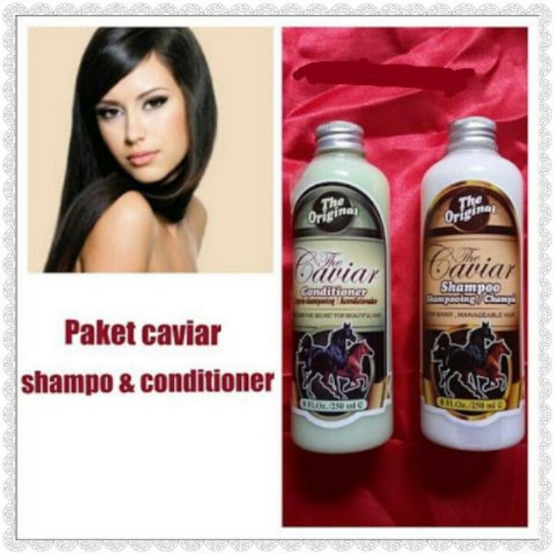 The Caviar Shampo Conditioner ada Barcode Original BERBPOM - Shampo Kuda Pemanjang Rambut