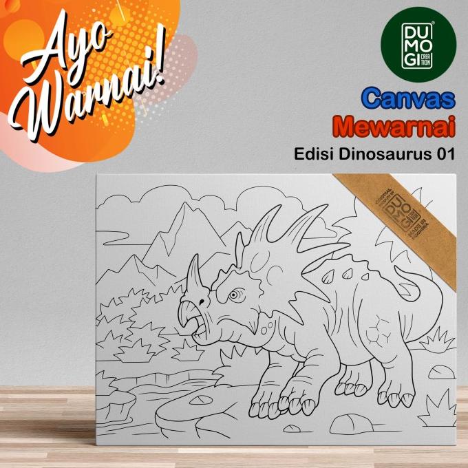 

Kanvas Sketsa Lukis Mewarnai Anak - anak Tema Dinosaurus