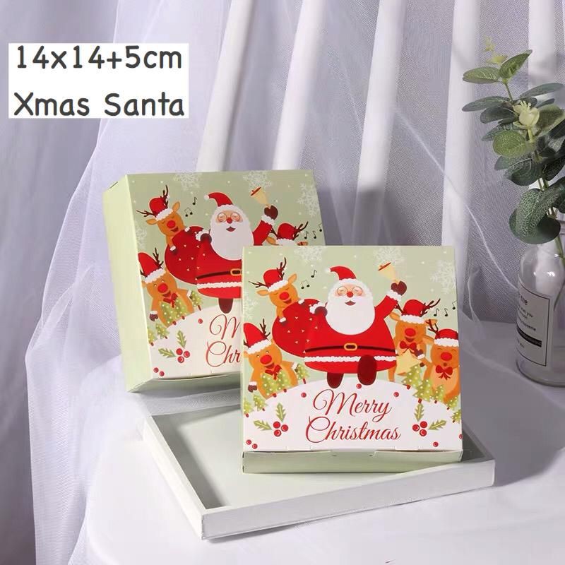 Gift box natal Santa Claus/ Gift box packaging natal mewah unik 14x14