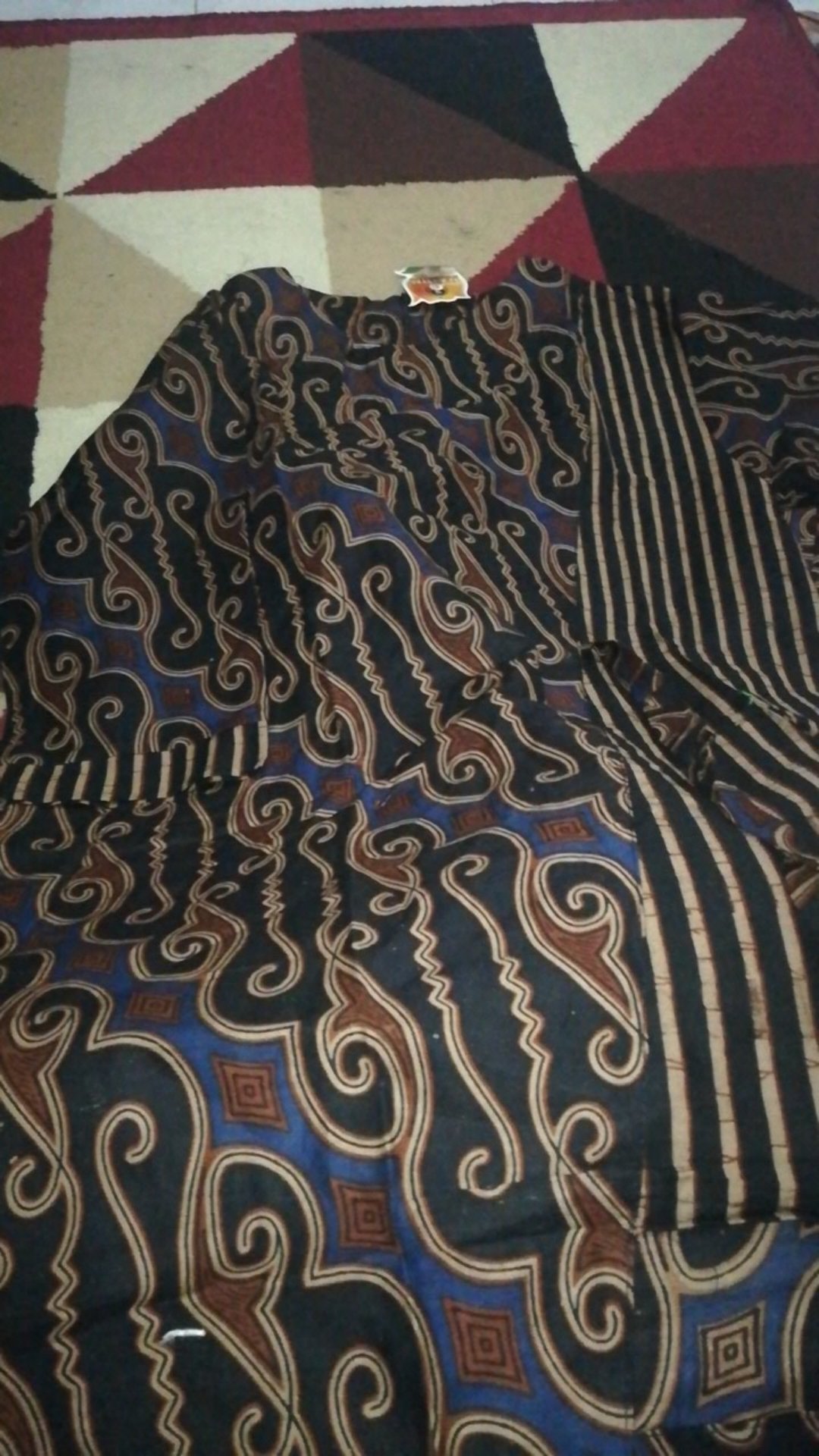 Batik Wanita Respati Garis Motif Cewek Katun Halus Resleting Modern Premium High Quality