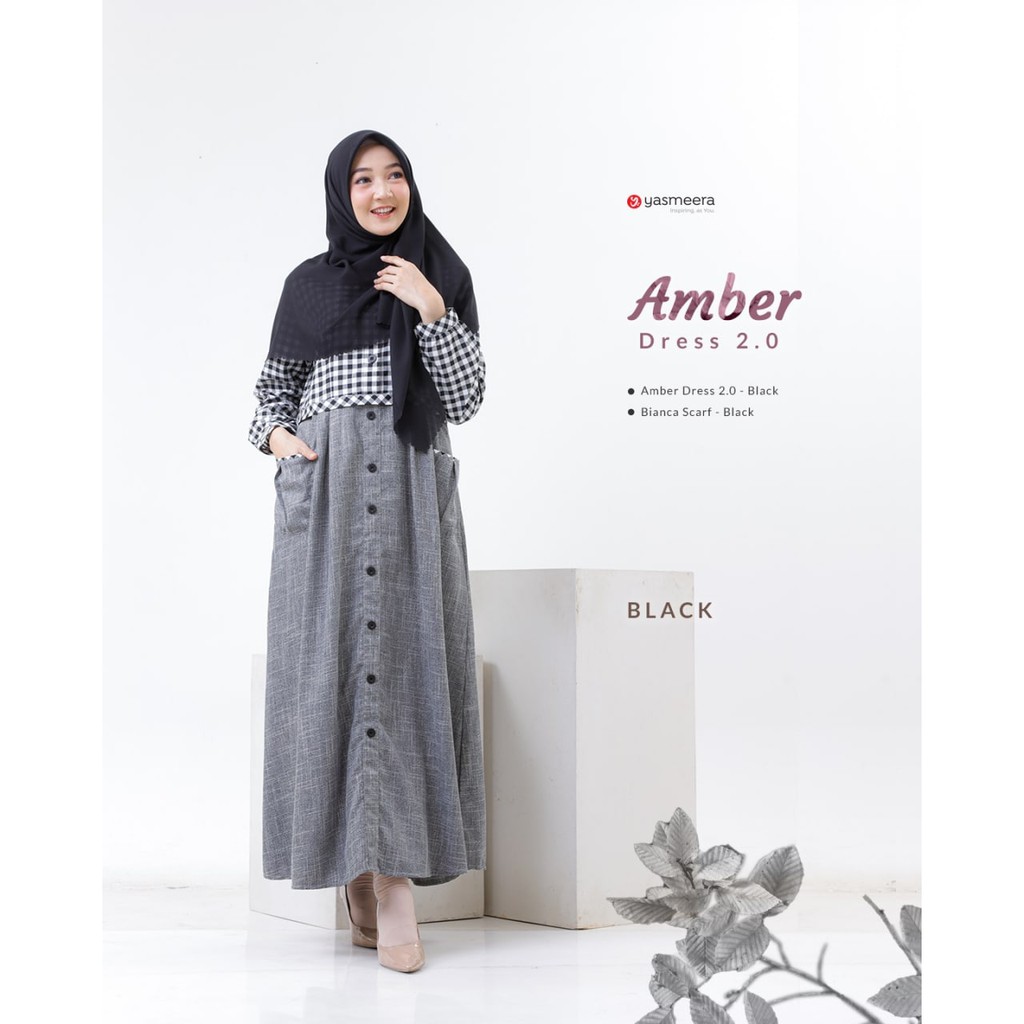GAMIS YASMEERA TERBARU AMBER DRESS 2.0/ DRESS WANITA MUSLIMAH / GAMIS REMAJA KEKINIAN / GAMIS PESTA