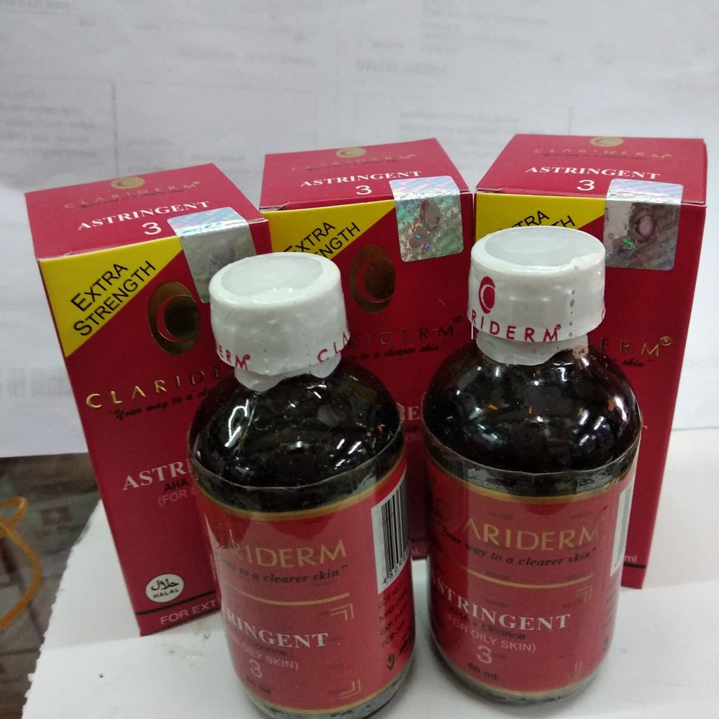 ALKOHOL CLARIDERM / CLARIDERM ASTRIGENT / PEMBERSIH WAJAH CLARIDERM