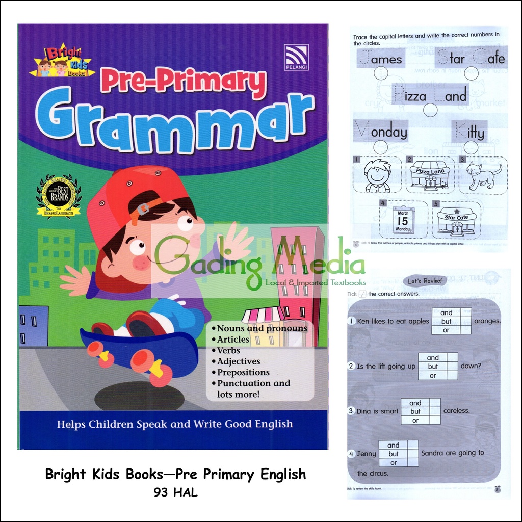 BRIGHT KIDS BOOKS - PRE PRIMARY GRAMMAR (Buku Latihan Soal KB/TK)-3