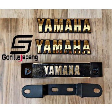 Paket emblem logo yamaha rx king set kumisan shock depan rx king