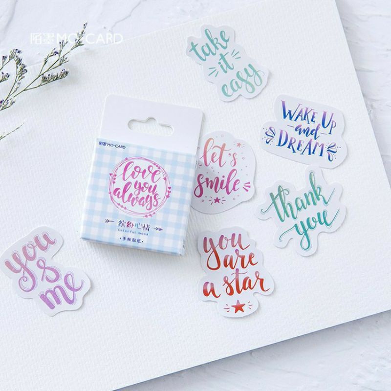 

Stiker Quote quotes kata pemyemangat kiasan journal bujo Sticker kata scrapbook deco dekorasi toploader photocard kpop