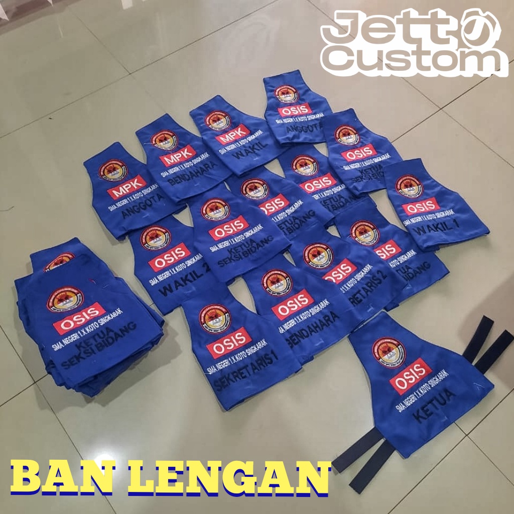 BAN LENGAN CUSTOM/ BAN LENGAN PRAMUKA/ BAN LENGAN OSIS/BAN LENGAN SATGAS COVID 19/BAN LENGAN REQUEST