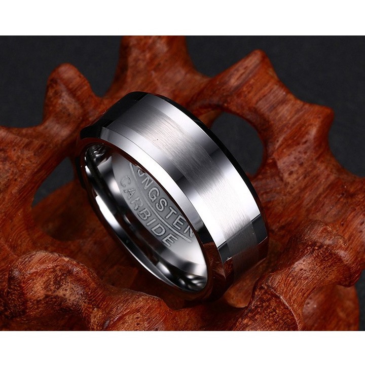 Cincin Single Pria Cowok Tungsten Carbid CP007 Kualitas bagus Cocok Hadiah