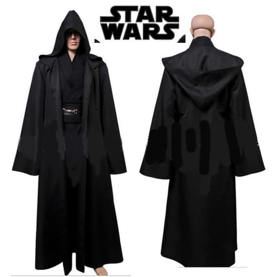 jubah hitam starwars jedi vader anak dewasa halloween