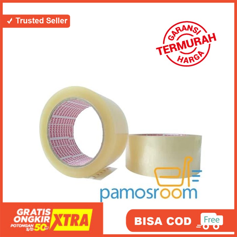 

Promo Lakban daimaru bening dan coklat 2 Inch (90 yard). Harga pabrik - Putih TERUJI