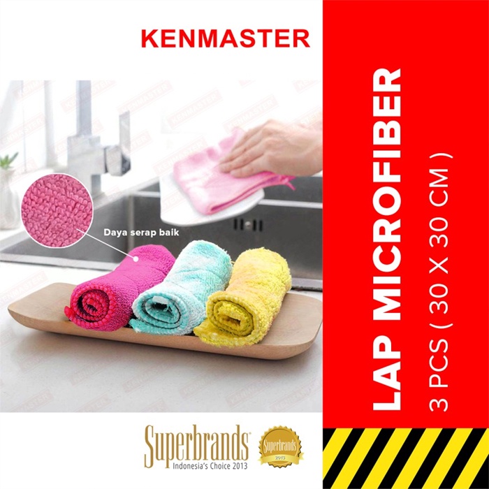 Kain Lap Microfiber Cloth Mobil Dapur Packing Sterile / kent Super Serap Air / Kain Lap Sebra guna