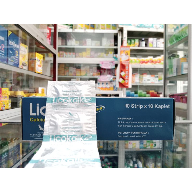 LICOKALK PLUS 1 STRIP @10 TABLET - ED 09/2027