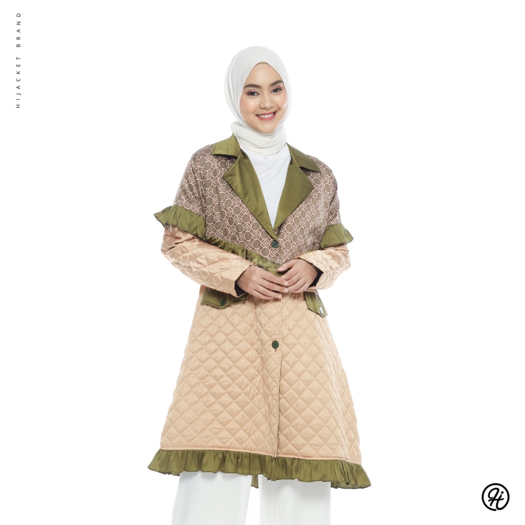 Hijacket Queenzie - Jaket Wanita Muslimah Original For Hijaber Syari | Jaket Panjang Wanita