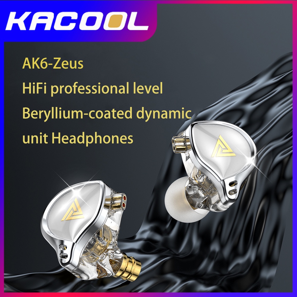 Qkz AK6 Zeus Upgraded Earphone In ear HIFI Dynamic Bass With Microphone