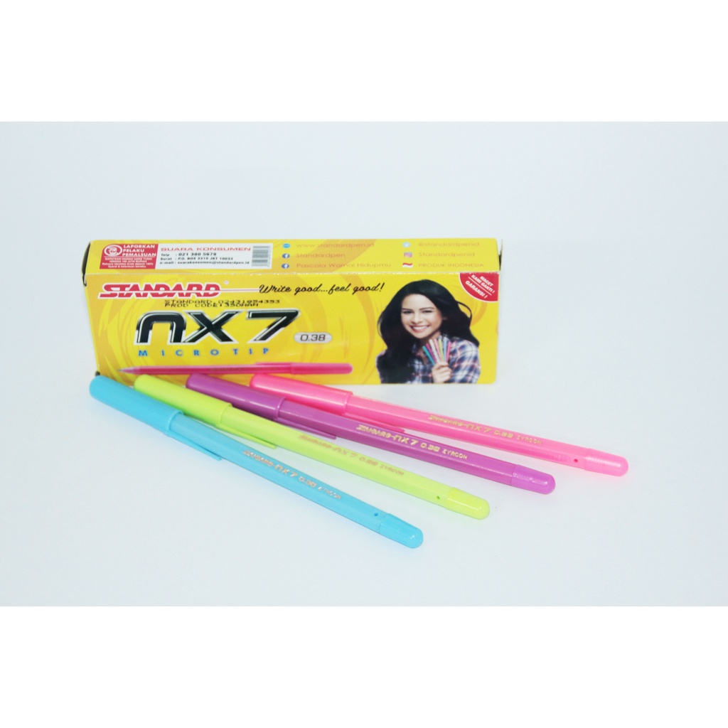 

Ballpoint Standard NX-7 Microtip 0,38mm Warna Hitam