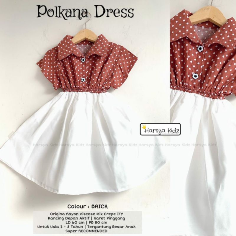 POLKANA DRESS KIDS BY HARSYA KIDZ