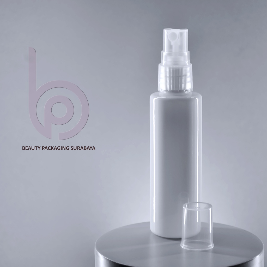 Botol Plastik PET 60ml RF Putih Tutup Spray