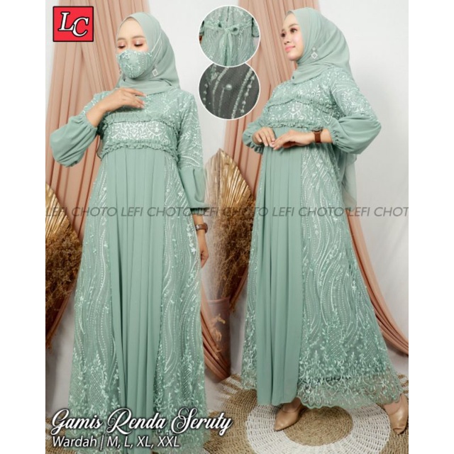 [COD] GAMIS TILLE RENDA CERUTY/GAMIS TILLE/DRESS PESTA/