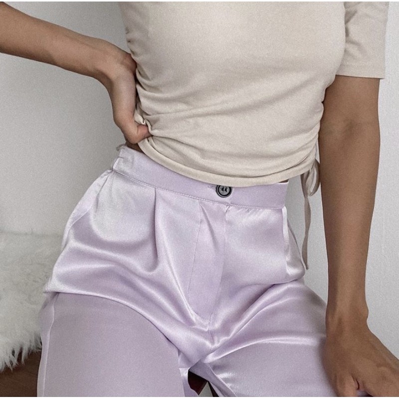 Kulot Satin | Pants Silk | Pants Satin