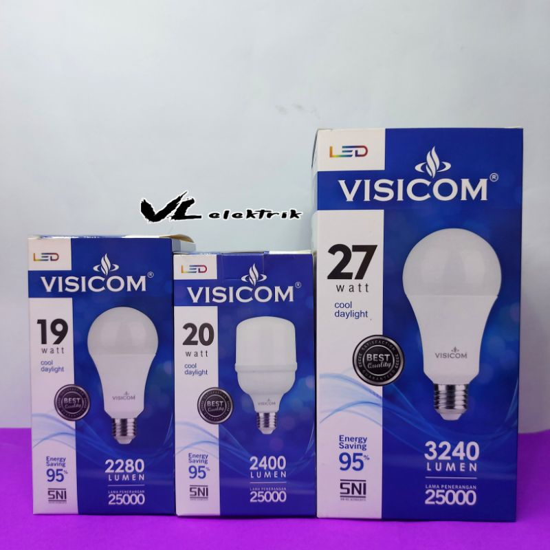 LAMPU VISICOM LED 19 watt 20 watt 27 watt VISICOM Garansi RESMI 1 Tahun