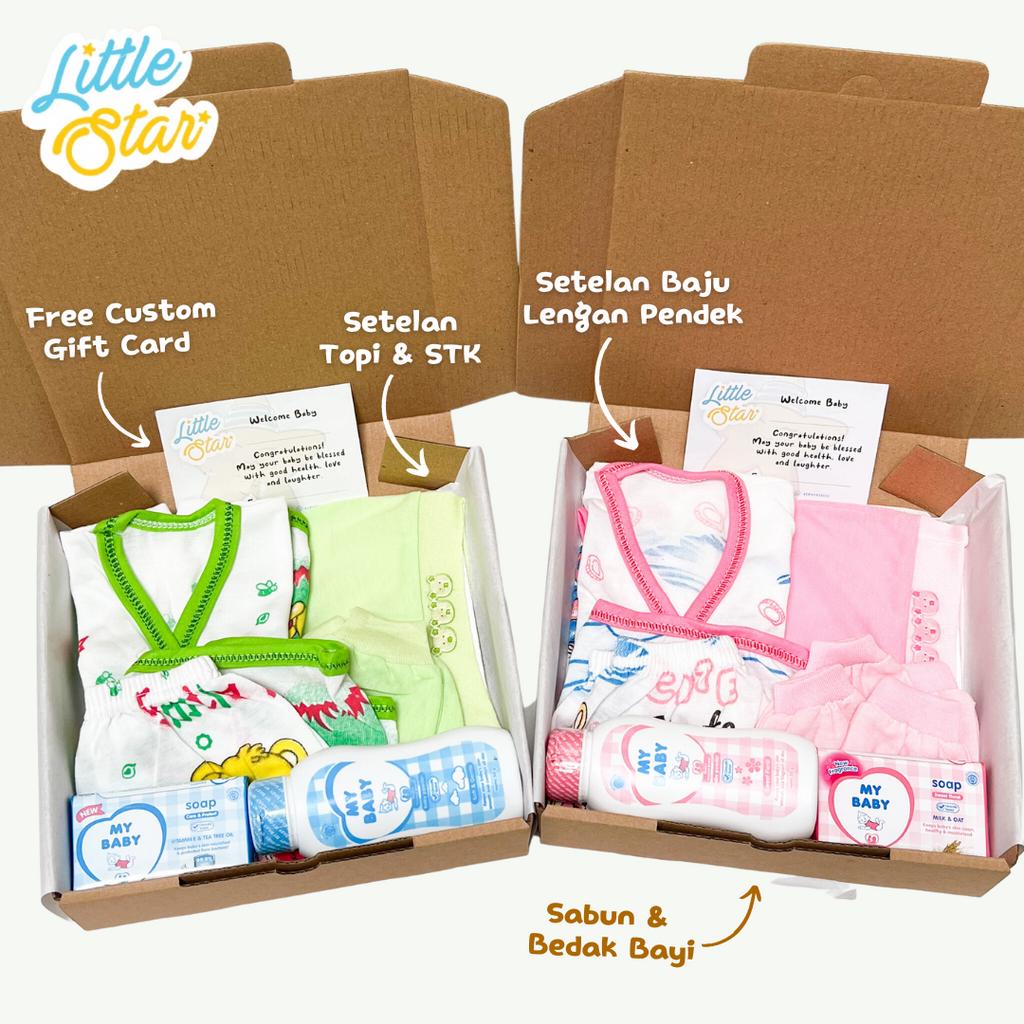 Hampers Bayi Newborn Baby Gift Set Paket Hadiah Kado Lahiran Setelan Baju Bayi Baru Lahir Unisex