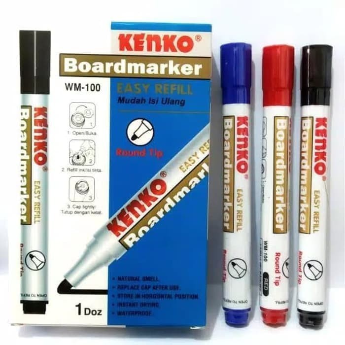 

Spidol Kenko WM-100 White Board Marker / Spidol Papan tulis