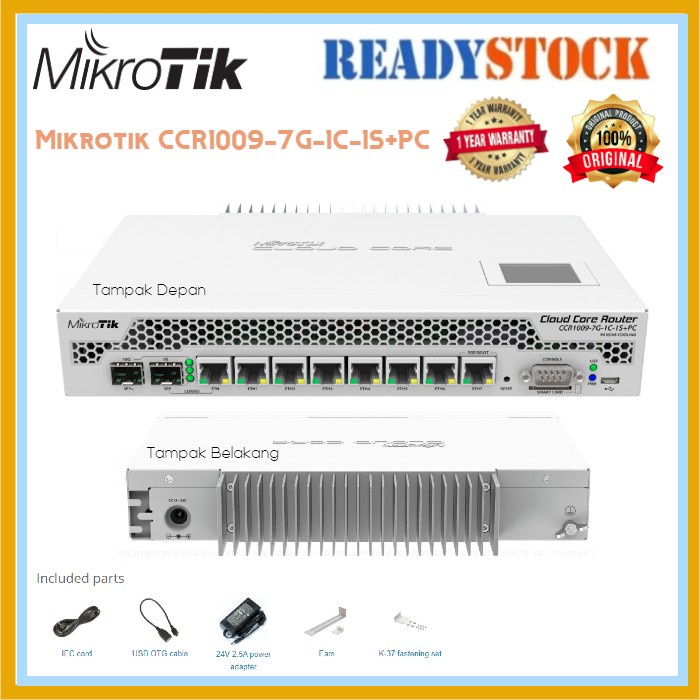 MIKROTIK Routerboard CCR1009-7G-1C-1S+PC