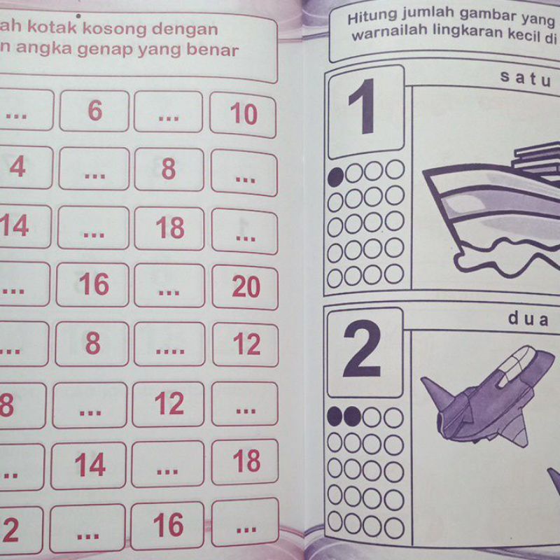 Buku Paud Cepat Pintar Berhitung Pengurangan Dan Penjumlahan