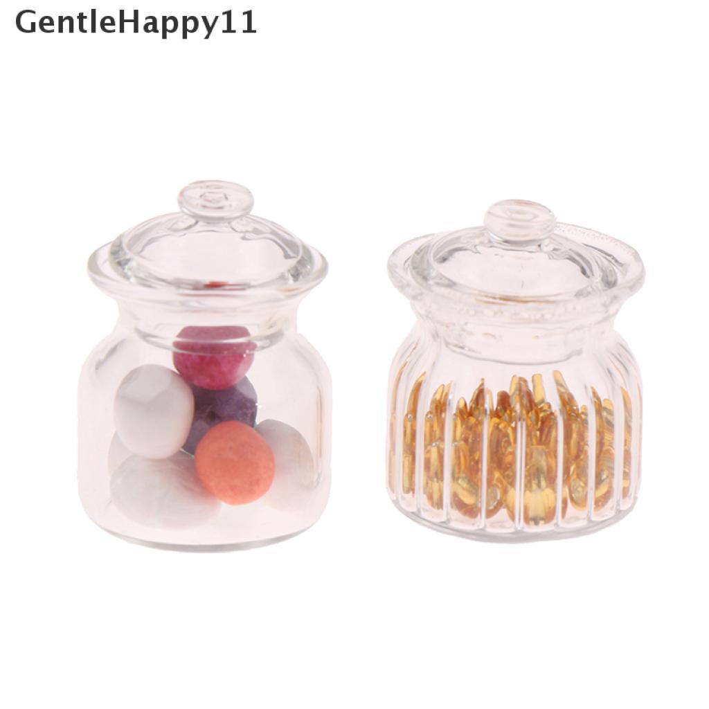 Gentlehappy Mainan Miniatur Toples Permen Skala 1: 12 Untuk Dekorasi Rumah Boneka